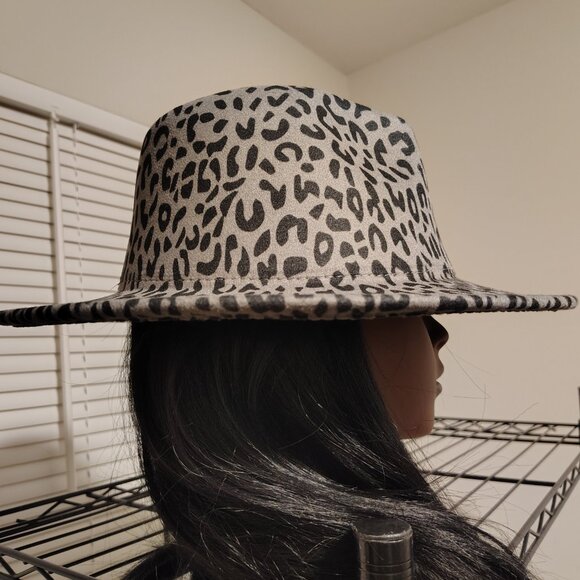 Grey Leopard Fedora